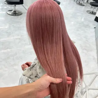 ロング カラー ダブルカラー 韓国ヘアKYONのヘアスタイル