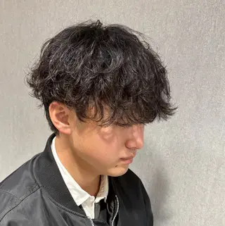 ショート パーマ メンズ 【メンズ特化】 池田大成✂︎のヘアスタイル