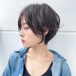 ショート カラー パーマ LucksiMie 銀座店所属・【韓国　レイヤー 髪質改善✨】かずのヘアスタイル