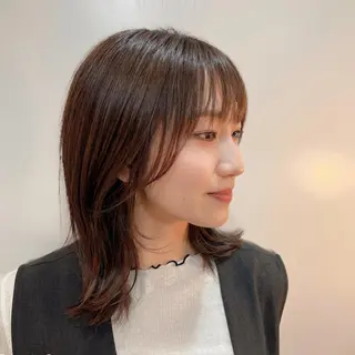 ミディアム La paix所属・パーソナルカラー lapiax阿部のヘアスタイル