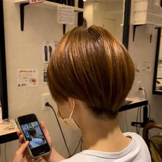 ショート カラー 本店店長☆ 前原海翔のヘアスタイル
