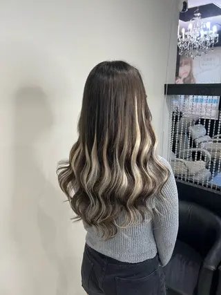 ロング カラー YUDU🍊 germe/ジェルムのヘアスタイル