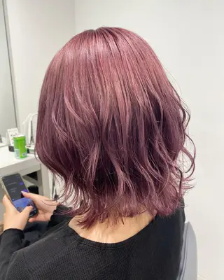 ミディアム カラー 渋谷韓国ヘア🇰🇷 SAYAKA🩶ᩚのヘアスタイル