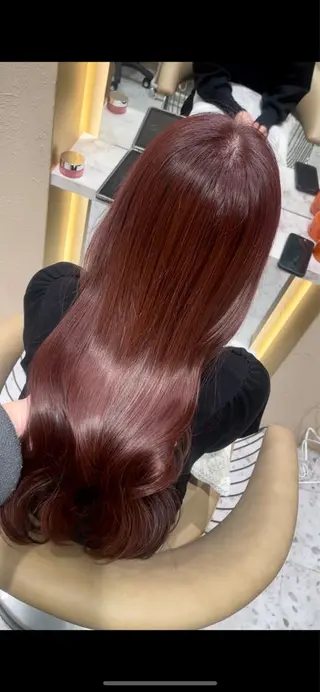 ロング Kanami/韓国風 /艶カラーのヘアスタイル