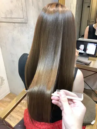 セミロング カラー 髪質改善くすみカラー 🍀/石川大輔のヘアスタイル