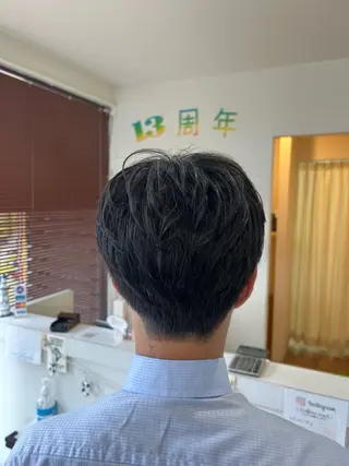 メンズ ボブ/ショートボブ/ 縮毛矯正/吉川清保のヘアスタイル