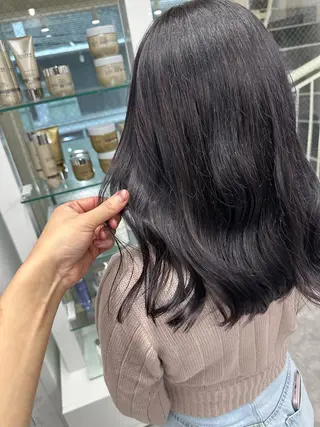 ミディアム カラー ヘアアレンジ 久米 治仁のヘアスタイル