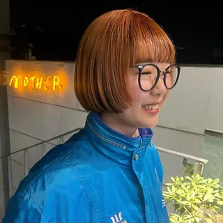 ショート カラー ヘアアレンジ ボブハイトーン🦖 デザインMAMIのヘアスタイル