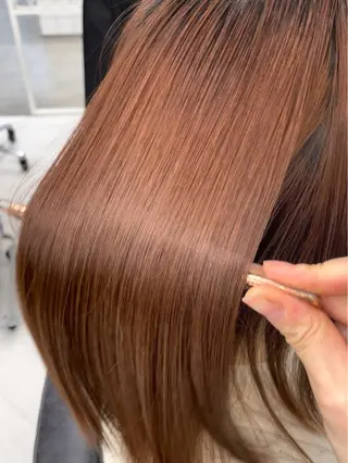 ロング カラー パーマ ヘアアレンジ メンズ mona/ ストレートスタイル✨のヘアスタイル