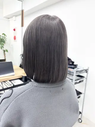 ミディアム カラー ハイトーンカラー 🦋yuri🦋のヘアスタイル