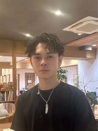 パーマ メンズ 杉本 大樹のヘアスタイル