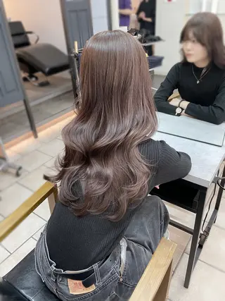 ロング 韓国ヘア🤍🇰🇷 ‪🫶🏻吉満のヘアスタイル