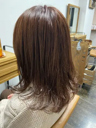 ミディアム カラー sato harunaのヘアスタイル