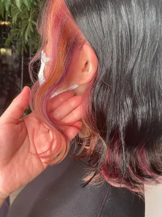 セミロング カラー 艶カラーリスト 🌈銀座🌈牛込萌香のヘアスタイル