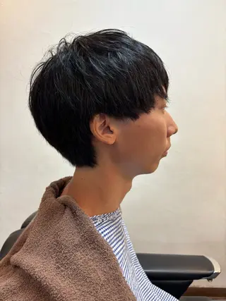 ミディアム メンズ 吉田 秀斗のヘアスタイル