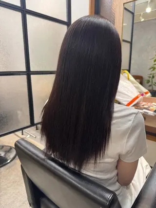 セミロング 野中 咲季のヘアスタイル
