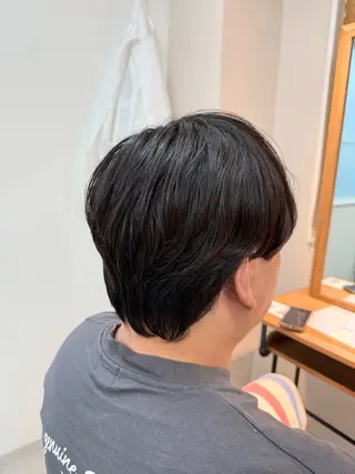 メンズ MEN'S SALON Cyf千葉所属・韓国ヘア/ センター パート/Yuyaのヘアスタイル