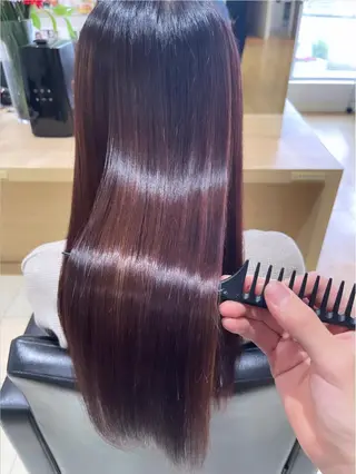 セミロング カラー パーマ マツエク・マツパ 間水 和樹のヘアスタイル