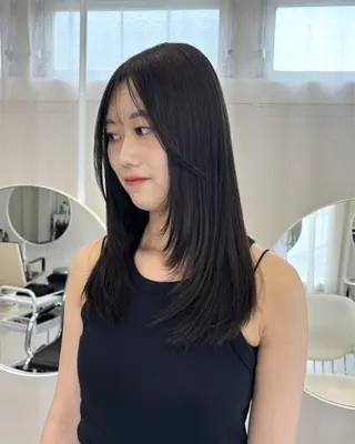 ミディアム 韓国レイヤー/ヘア カラー🎀ayamiのヘアスタイル