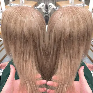 ミディアム カラー 縮毛/レイヤー 韓国/橋口のヘアスタイル