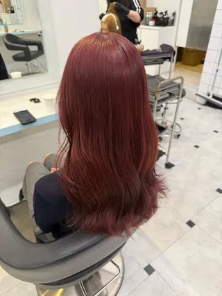 カラー 🍒♡艶髪暖色カラー saaya♡🍒のヘアスタイル