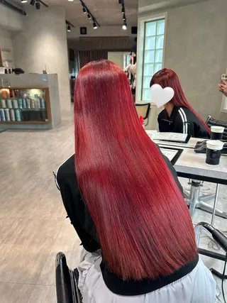 ロング ayano🍒パーマ 暖色カラーのヘアスタイル