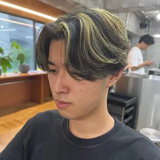 ミディアム カラー メンズ Lond GULLMAN所属・高橋大和/ メンズ特化美容師のヘアスタイル