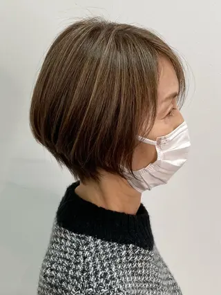 ショート 【白髪ぼかし】 愛甲竜佑のヘアスタイル