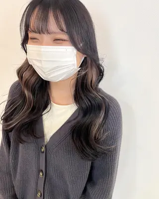 ミディアム カラー ヘアアレンジ ブリーチなし/ レイヤー🌿runaのヘアスタイル