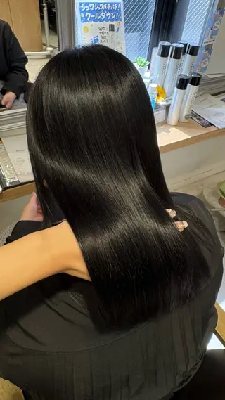 ミディアム カラー 髪質改善/艶カラー❄ 𝐲𝐮𝐮.のヘアスタイル