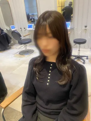ロング カラー ヘアアレンジ 髪質改善＆トリートメント over hair所沢店所属・韓国風/レイヤー/ 𝑵𝒂𝒏𝒂🩶のヘアスタイル