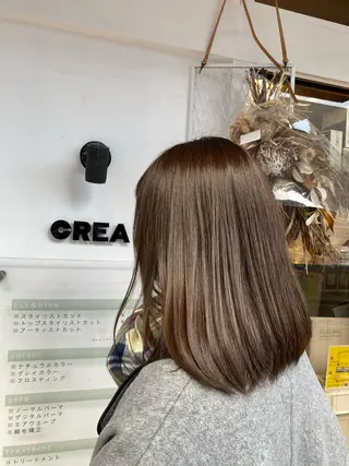 カラー 透明感カラー/韓国 ヘア🩶yuri🩵のヘアスタイル