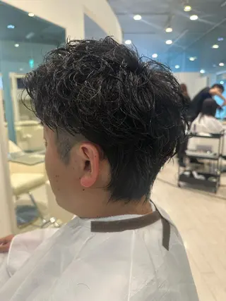 パーマ メンズ 井上 凜太郎のヘアスタイル