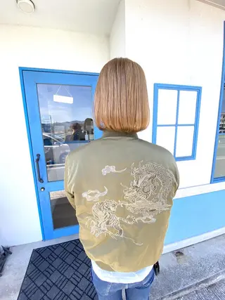 ミディアム カラー パーマ ヘアアレンジ メンズ キッズ corazon ブリーチのヘアスタイル