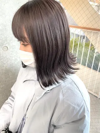 セミロング カラー 🧸ミルクティー🧸 kousei🧸のヘアスタイル