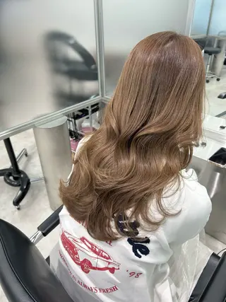ロング カラー GO TODAY SHAIR SALON 梅田NU茶屋町店所属・田中成美/レイヤー カット/透明感カラーのヘアスタイル