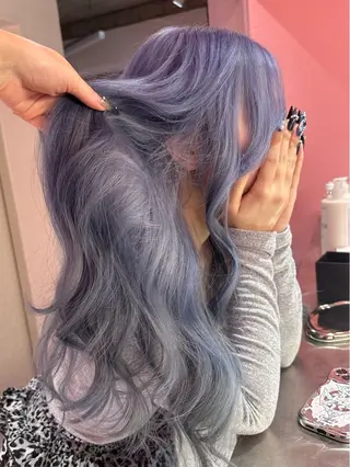 ロング ブリーチカラー 特化/MAHIROのヘアスタイル