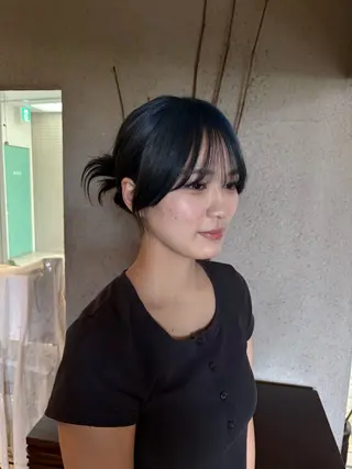 セミロング カラー ヘアアレンジ SARAJU仁川 _aya🌼のヘアスタイル