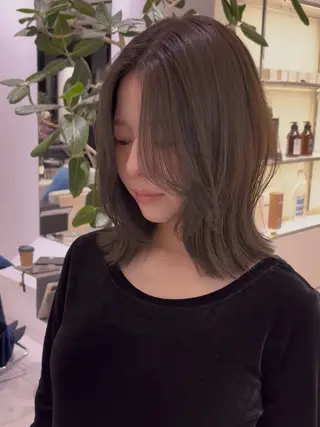 ミディアム カラー 銀座/髪質改善/韓国 カラー🍓原田侑依のヘアスタイル