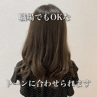 セミロング カラー 中本 達也のヘアスタイル