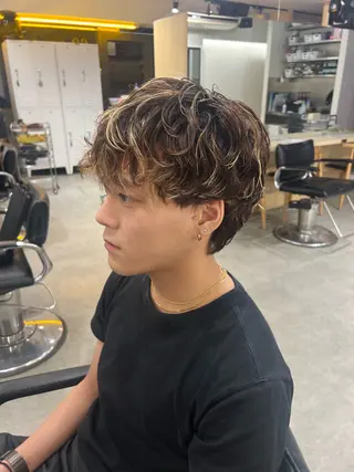 パーマ メンズ fifth神宮前 HIN★T★のヘアスタイル