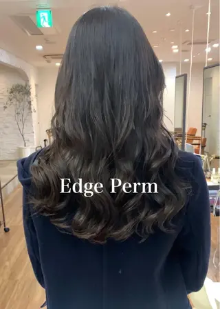 セミロング パーマ 古沢 新のヘアスタイル