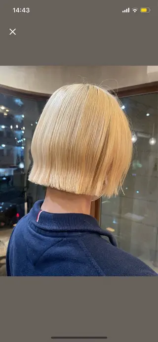 カラー ショート✂︎ ゆるパーマKANOのヘアスタイル