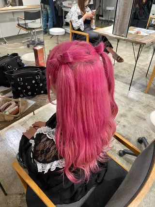 ロング ヘアアレンジ 💫miyu💫デザ インカラー/アレンジのヘアスタイル