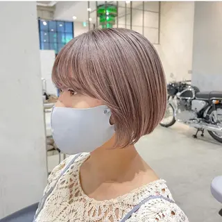 ショート カラー DEAN所属・KEIGO/パーマ ハイトーン/DEANのヘアスタイル