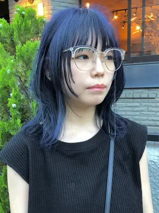 ミディアム カラー SALOWIN所属・ブリーチ✨ ボブ✨レイヤーのヘアスタイル