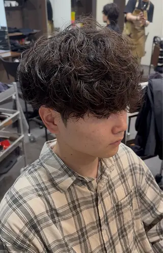 パーマ メンズ 年間2000名担当◎ パーマ職人/仲原佑樹のヘアスタイル