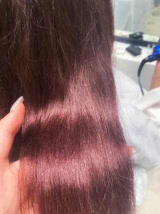 ミディアム 艶カラー/韓国風ヘア 🩵shioneのヘアスタイル