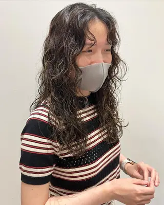ロング パーマ ニュアンスヘア☆樋口 希世☆のヘアスタイル