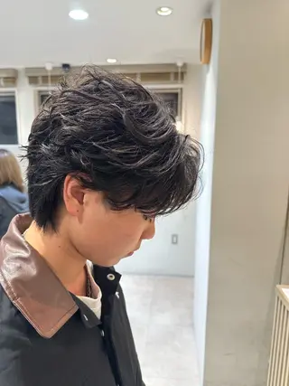 パーマ メンズ AI TOKYO  men's 横浜所属・【パーマの達人】 💎メンズ特化🔥徹のヘアスタイル